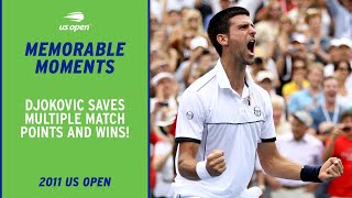 Djokovic's INSANE Comeback Against Federer! | 2011 US Open Semifinal