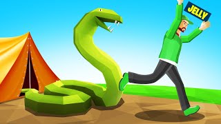 A GIANT SNAKE ATTACKED ME While I Was CAMPING… (simulator)