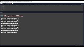 Python Level 1 - Groundwork 5C - example