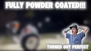 FULLY POWDER COATING MY F250!!!