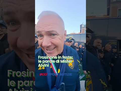 Video Frosinone in festa: le parole di Mister Alvini