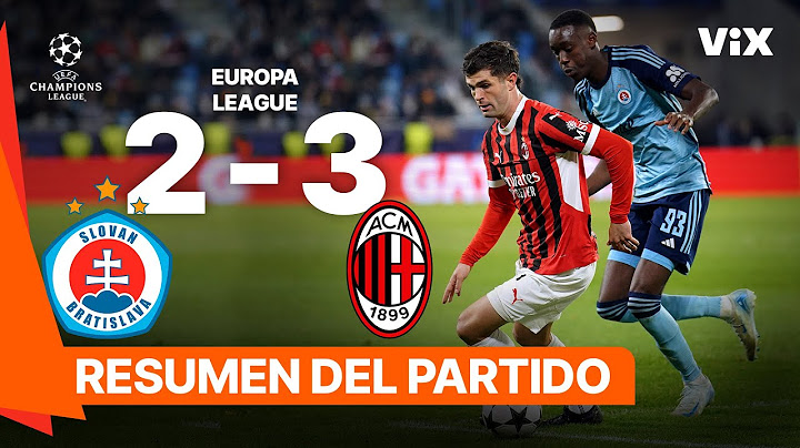 SK Slovan Bratislava 2- 3 Milan - Game Highlights | UEFA CHAMPIONS LEAGUE | ViX