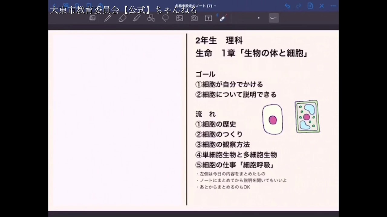 家庭学習のおたすけ 中学2年生 理科 生物の体と細胞 Youtube