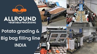 Potato inspection, grading and big bag filling line | JYO | Allround Vegetable Processing