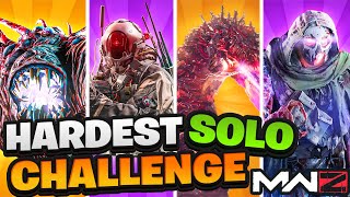 Taking the HARDEST SOLO Challenge MW3 Zombies