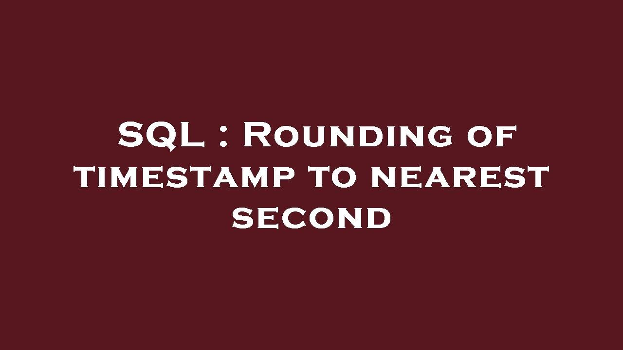 Sql Ceiling To Nearest 10 | Shelly Lighting