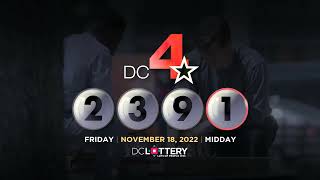 DC LOTTERY Midday 11/18/2022