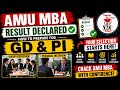MBA Result Out! What Next? Complete GDPI Preparation Strategy | MBA Admissions 2026 #mba #amu mba