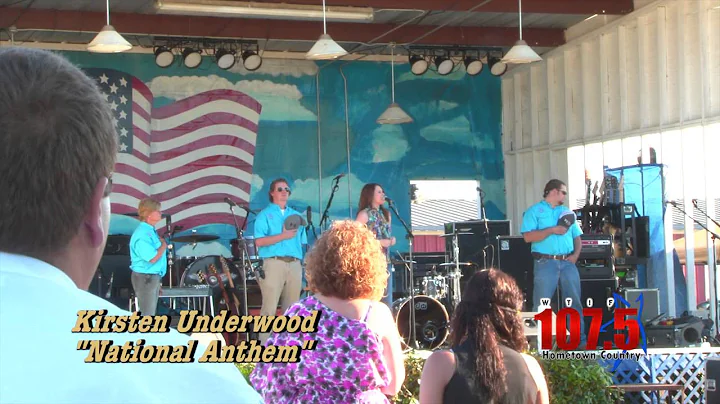 WTIF's Kirsten Underwood performs the National Ant...
