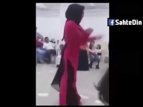 Düğünde çılgınca dans eden tesettürlü kız - Dancing Muslima - Burka Tschador Hijab Niqab