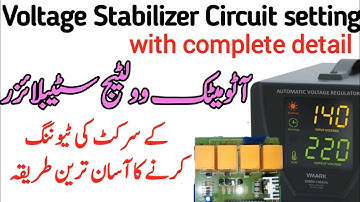 Voltage Stabilizer relay setting with complete detail
