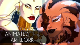 【Animation】Ladies of the Dark Side [SWTOR] - art collab