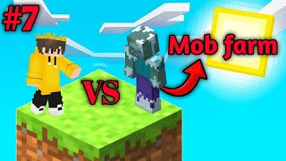 I made mob farm in one block Minecraft (Hindi)#7