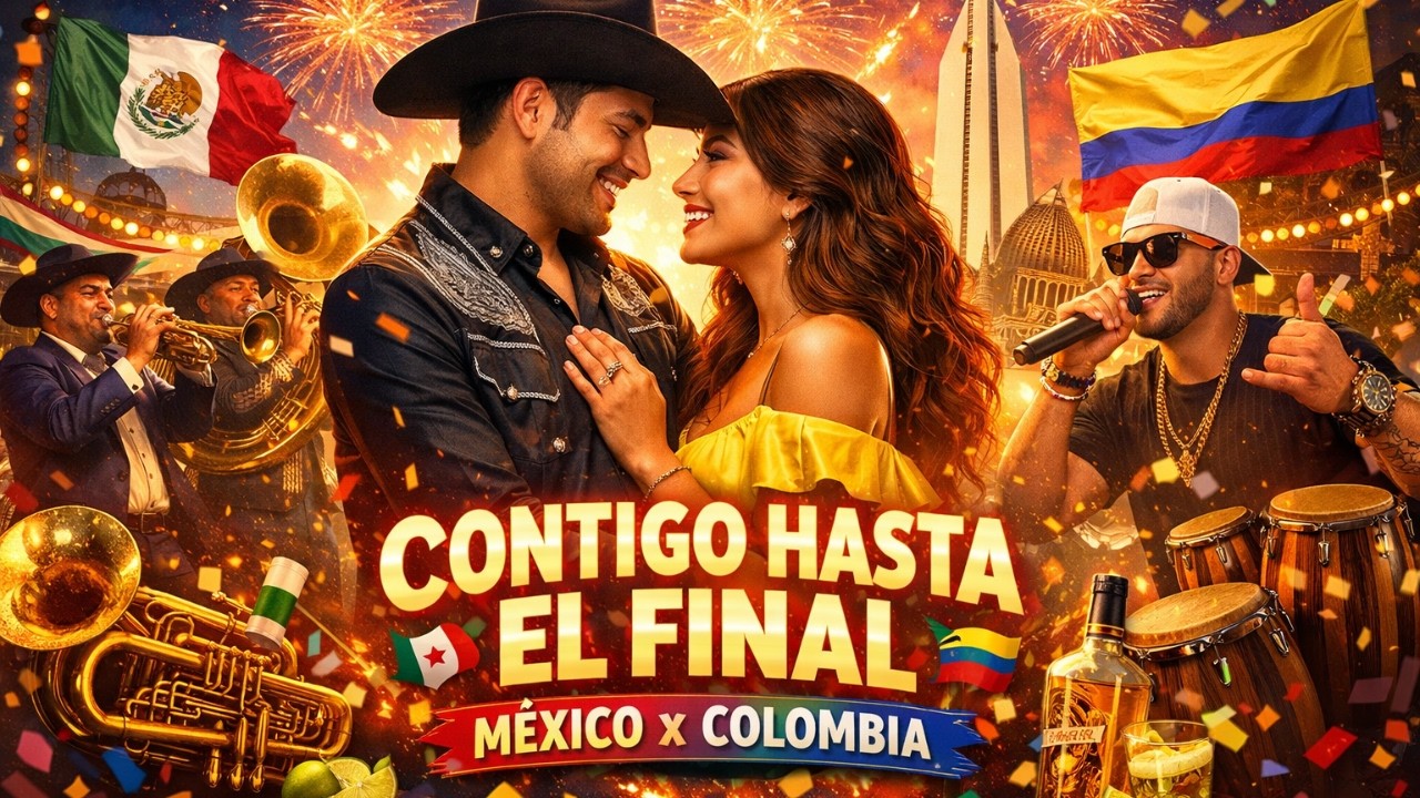 CONTIGO HASTA EL FINAL 🇲🇽🇨🇴 | Banda Norteña x Urbano Colombiano | Himno de Amor 2026