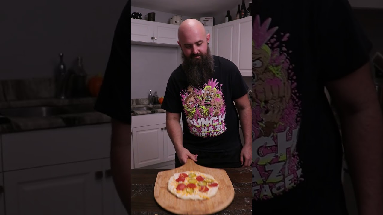 WORLD FAMOUS Pepperoni Peanut Butter Pickle Pizza 