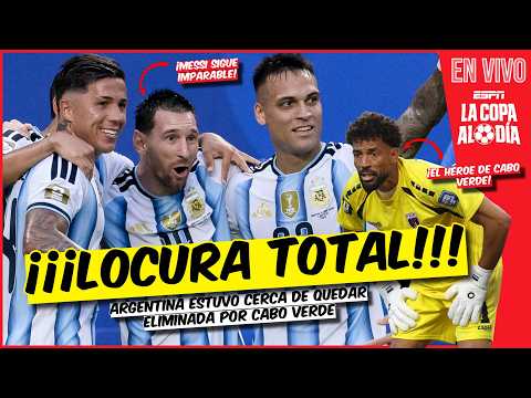 ARGENTINA y MESSI se SALVAN de HISTÓRICO FRACASO vs CABO VERDE en el MUNDIAL | La Copa al Día
