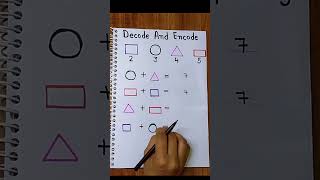 Math Worksheet l Decode And Encode l Brain Game l #maths #worksheet #mathsworksheet #learn #ytshorts