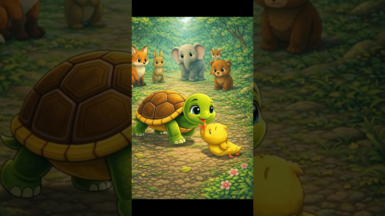 Kindness is strength|Turtle and bird