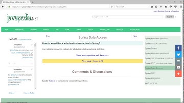 How do we roll back a declarative transaction in Spring? | javapedia.net
