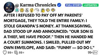 My Parents Called Me A Thief At Thanksgiving—Then I Opened My Envelope In Front Of 30 Relatives