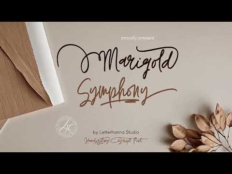 Marigold Symphony Wedding Font, a Handwritten Font by Letterhanna Studio (Thumbnail 16 of 16)