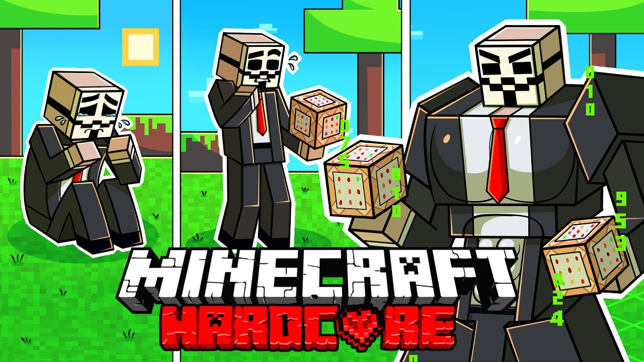 I Survived 100 DAYS as a HACKER in HARDCORE Minecraft!