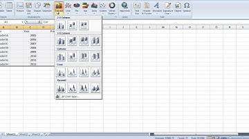 How to make Excel 2007 Column Chart