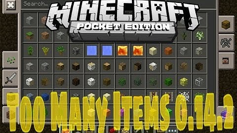 MCPE Mod Showcase!!:Too many items