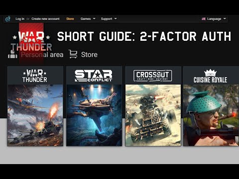 How to get 2-Step Auth for your account in War Thunder