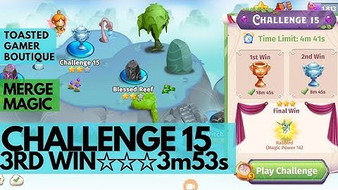 Merge Magic Challenge 15 • 3m53s On 3rd FINAL Win ☆☆☆