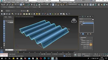 3DS MAX - 26.  Wave Modifier