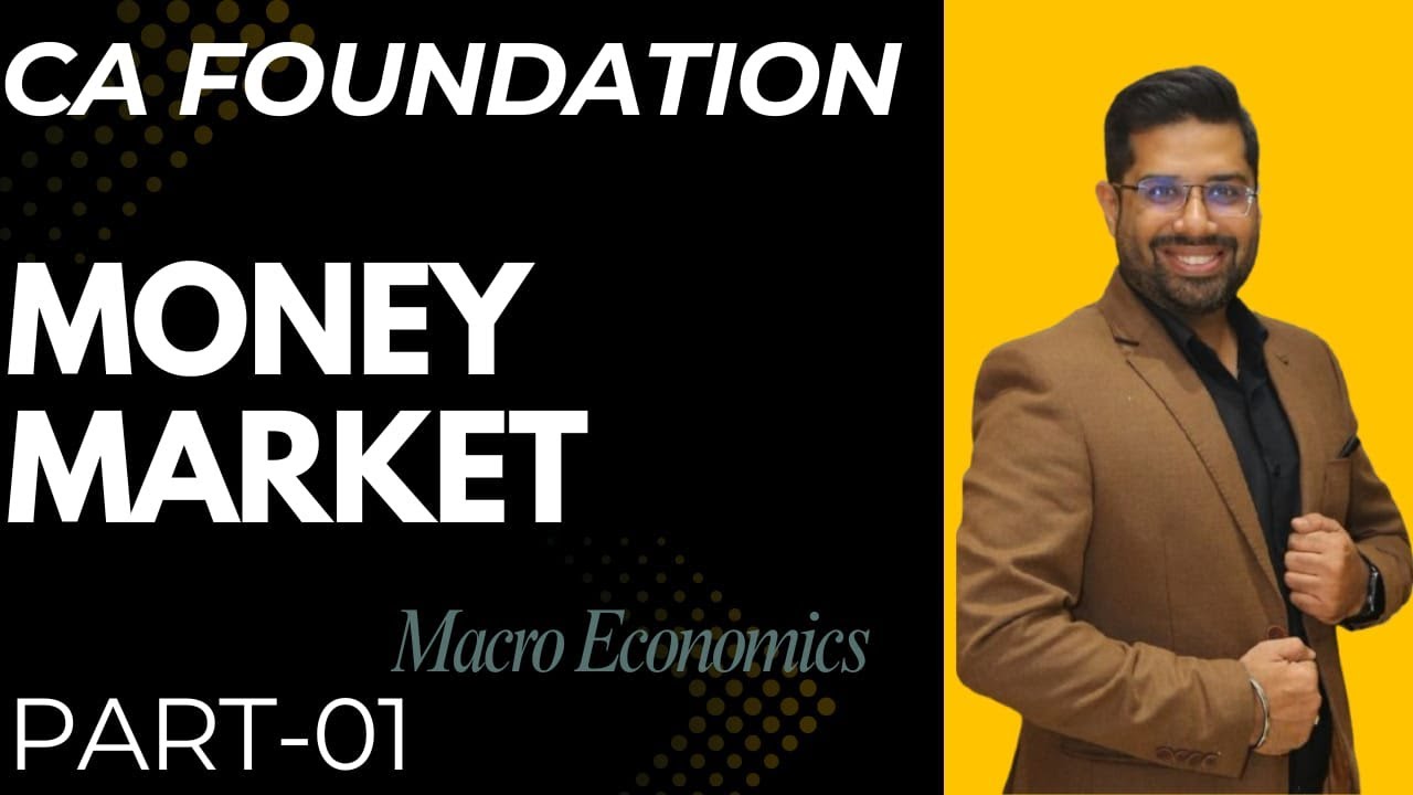 CA Foundation| Macro Economic | Chapter-8| Money Market| Unit-1 (2) | The Concept of Money Demand