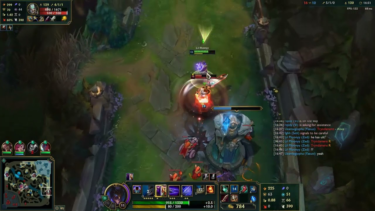 Zed 1v1 vs Tryndamere