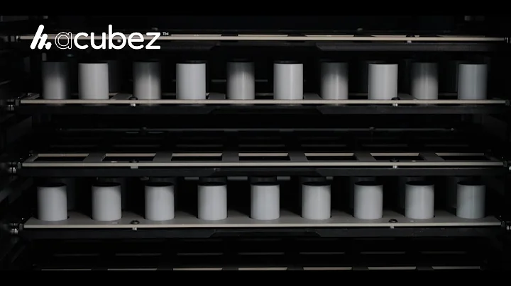 Robotic machine tending with acubez™ LiftCube allowing fully automated workpiece transport