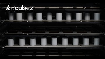 Robotic machine tending with acubez™ LiftCube allowing fully automated workpiece transport