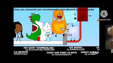 Ice cube is eliminated in BFDI add round 1