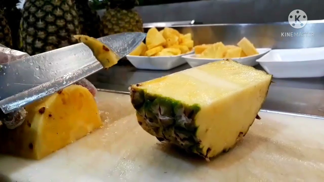 Cara memotong buah nanas terbaru dan cepat 