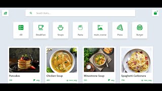 🔥 Responsive React Food App UI + Custom Data Structure 💻