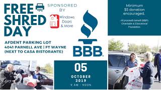 BBB's Free Shred Day