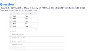 Based on the values in Cell A51: A55, what formula can you copy and paste in to Cells B51: B55