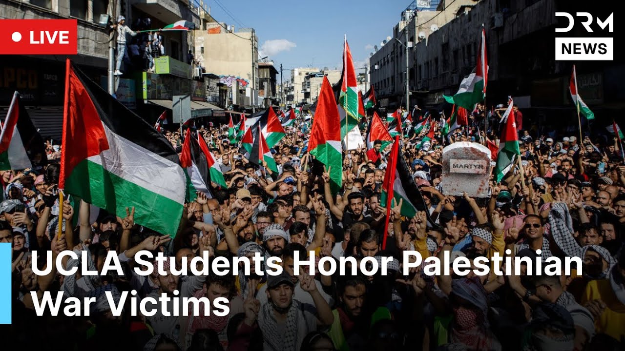 LIVE: UCLA Activists Hold Floral Procession in Memory of Gaza War Victims | AQ1N