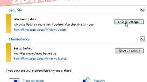 Windows 7: The Action Centre