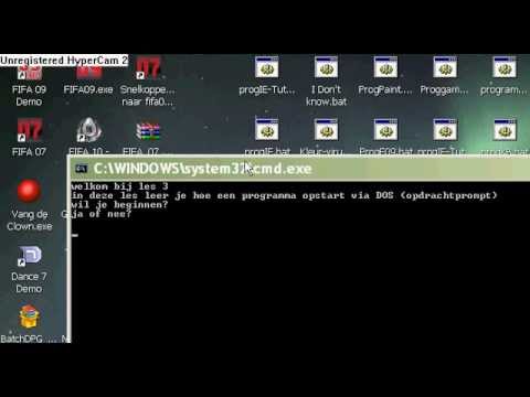 Batch tutorial les 2+3