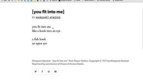 Annotating Poems Using TPCASTT