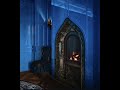 BLUE LEMURIAN STONE FIREPLACE CARVING 