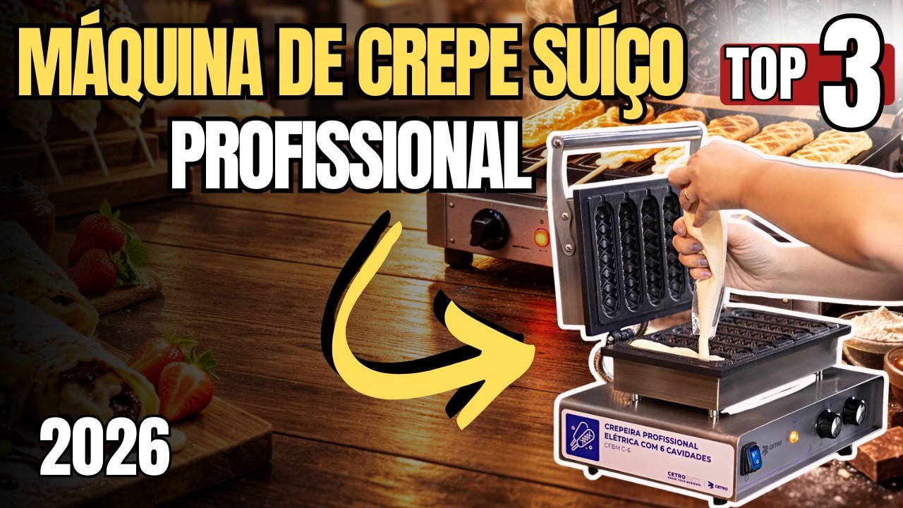 As 3 Melhores Máquinas de CREPE SUÍÇO Profissional para Comércio em ...