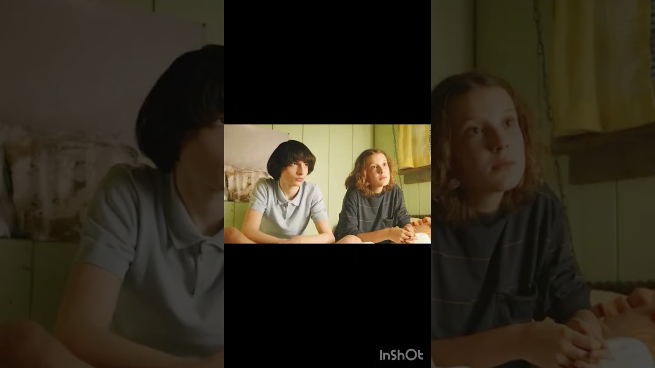 Stranger Things photo shuffle of Mike and 11 