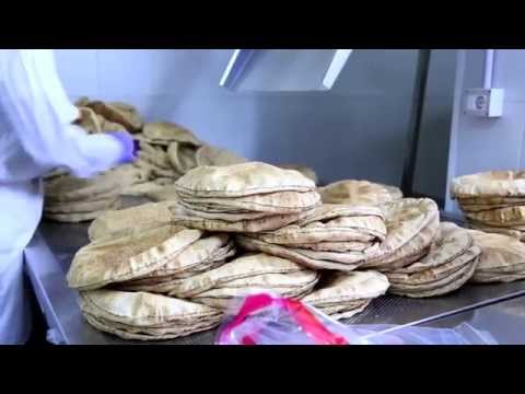 Lebanese PITA BREAD: How It's Made? (Flatbread Machine, The Process from Start to End)