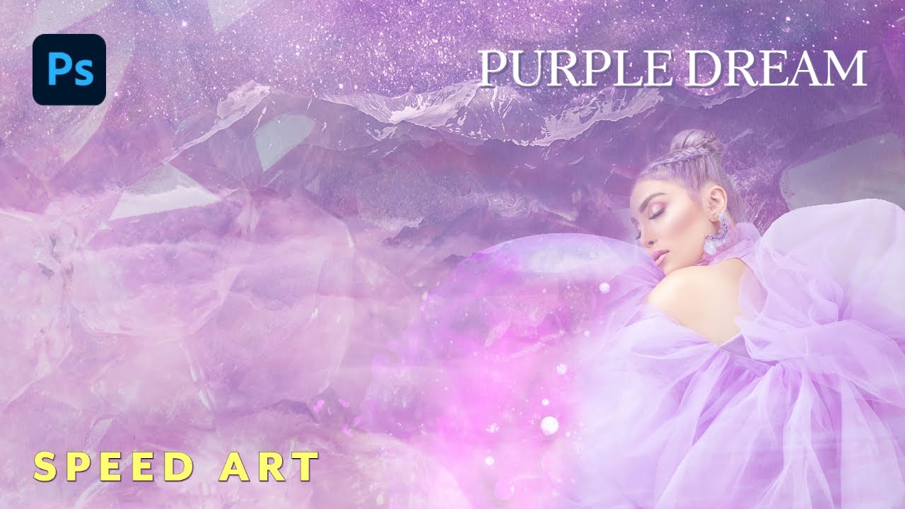 Photoshop Tutorial: Creating a Purple Dream | Photo Manipulation 2023 ...