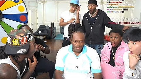 KSI Shows His Forehead To Kai Cenat & Ray